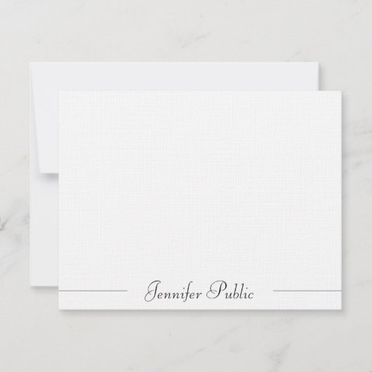 Elegant Typografie Moderne Eenvoudige Sjabloon Lin (Voorkant)