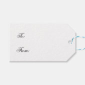 Elegant Typografie Monogram Cadeaulabel (Voorkant (Horizontaal))