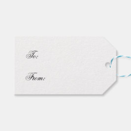 Elegant Typografie Monogram Cadeaulabel