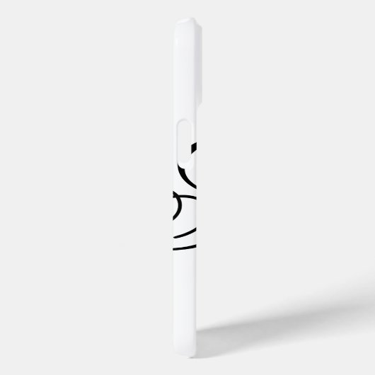 Elegant Typografie Monogram Case-Mate iPhone Case (Achterkant / Rechts)