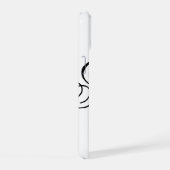Elegant typografie monogram iPhone 15 case (Rechterkant)