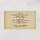 Elegant  Typografie Online RSVP Reply Cards Informatiekaartje (Achterkant)