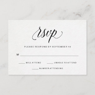 Elegant Typografie op Waterverf Paper RSVP
