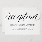 Elegant Typografie over de ontvangst van Waterverf Kaart (Voorkant / Achterkant)