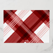 Elegant Typografie Pset Merry-kerstfoto Folie Feestdagenkaart (Achterkant)