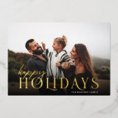 Elegant Typografie Pset Prettige feestdagen Foto (Voorkant)