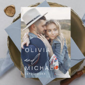 Elegant Typografie Save the Date Photo Minimalist