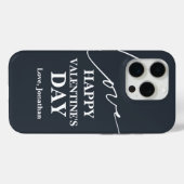 Elegant Typografie Valentijnsdag paar Case-Mate iPhone Case (Achterkant (horizontaal))