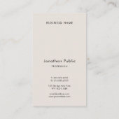 Elegant Typografie Verticaal minimalistisch Modern Visitekaartje (Achterkant)