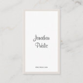Elegant Typografie Verticaal minimalistisch Modern Visitekaartje (Voorkant)