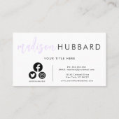 Elegant Typografie Visitekaartjes (Achterkant)
