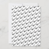 Elegant typografie vrijgezellenfeest bruiloft kaart (Achterkant)