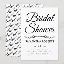 Elegant typografie vrijgezellenfeest bruiloft kaart