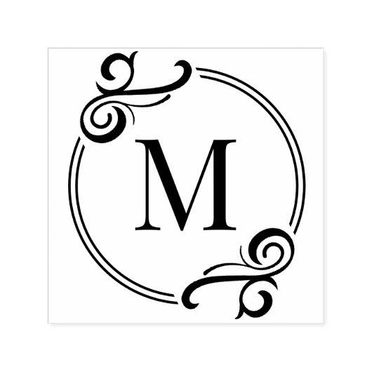 Elegant typografisch monogram met onderscheidend v  zelfinktende stempel (Design)