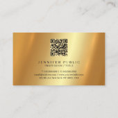 Elegant Typografisch Script Monogram Glamour Gold Visitekaartje (Achterkant)