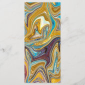 Elegant Typography Abstract Simple Artsy Wedding Menu (Achterkant)