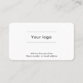 Elegant Typography Coffee Loyalty Card (Achterkant)