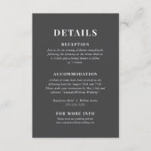 Elegant Typography Details Enclosure Kaart (Voorkant)