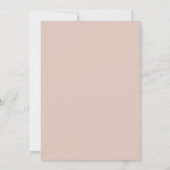 Elegant Typography Dusty Blush Modern Wedding Save The Date (Achterkant)