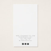 Elegant Typography Earring Jewelry Visitekaartje (Achterkant)