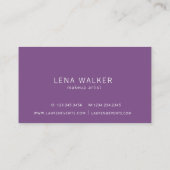 Elegant Typography Makeup | VISITEKAARTJE (Achterkant)