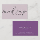 Elegant Typography Makeup | VISITEKAARTJE (Voorkant / Achterkant)