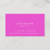 Elegant Typography Makeup | VISITEKAARTJE (Achterkant)