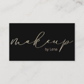 Elegant Typography Makeup | VISITEKAARTJE (Voorkant)