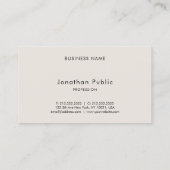 Elegant Typography Minimalist Modern aanpassen Visitekaartje (Achterkant)