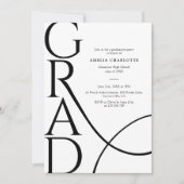Elegant Typography Modern 2026 Graduation Party Kaart (Voorkant)