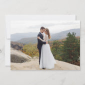 Elegant Typography Photo Wedding Bedankkaart (Achterkant)