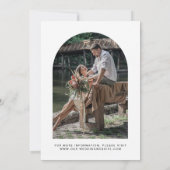 Elegant Typography Photo Wedding Save The Date (Achterkant)
