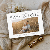 Elegant Typography Photo Wedding Save The Date