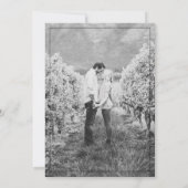 Elegant Typography Roaring 20s Photo Wedding Kaart (Achterkant)