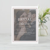 Elegant Typography Script Photo Vrijgezellenfeest Kaart (Staand voorkant)