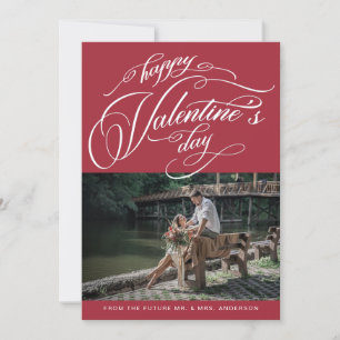 Elegant Typography Valentijnsdag Wedding Photo Save The Date