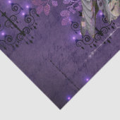 Elegant uil,  blaasjes en juwelen tissuepapier (Detail)