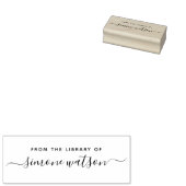 Elegant Uit De Bibliotheek Van Aangepaste Naam Let Rubberstempel (Gestempeld)