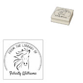 Elegant uit de bibliotheek van het paardenboek rubberstempel (Gestempeld)
