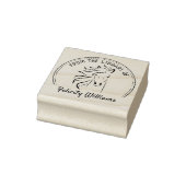 Elegant uit de bibliotheek van het paardenboek rubberstempel (Stempel)