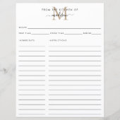 Elegant uit de keuken van de goudmonogram (Voorkant)