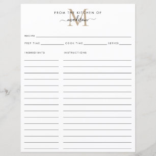 Elegant uit de keuken van de goudmonogram