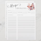 Elegant uit de keuken van de roze vlinder (Voorkant / Achterkant)