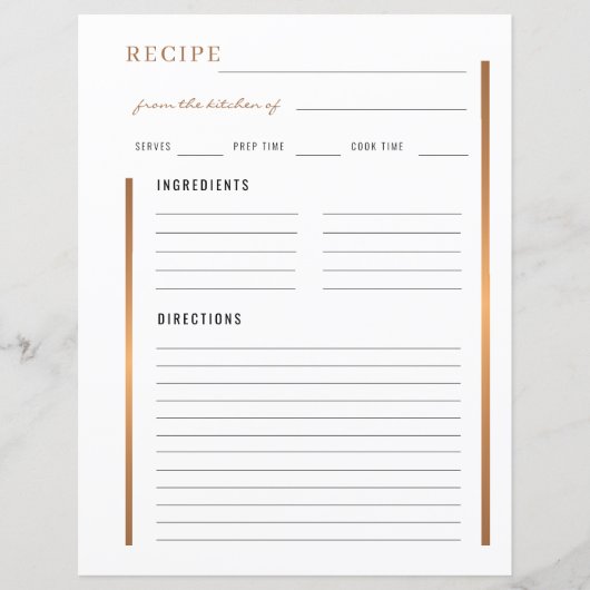 Elegant uit de keuken van het goudblanco recept (Voorkant)