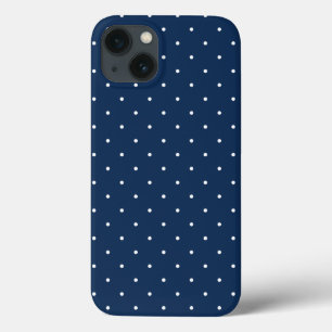 elegant uiterst klein marineblauw wit Case-Mate iPhone case