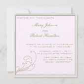 Elegant Uitnodiging met Scroll Detail (Voorkant)