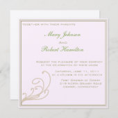 Elegant Uitnodiging met Scroll Detail (Voorkant / Achterkant)