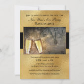 Elegant - Uitnodiging van de Eve Black Gold Party  (Voorkant)