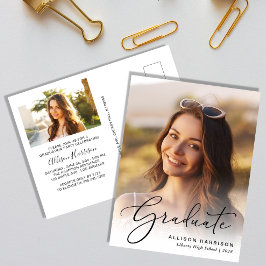 Elegant Uitnodiging van de GraduPartij van de Grad Briefkaart