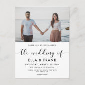 Elegant uitnodiging voor foto's op zwarte en witte (Voorkant)